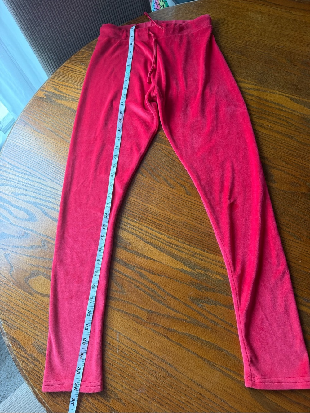 Women Red Pull-On Stretch Leggings